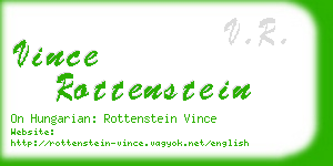 vince rottenstein business card